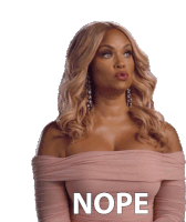 Nope Real Housewives Of Potomac Sticker - Nope Real Housewives Of Potomac No Stickers