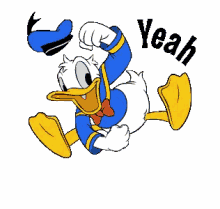 donald duck yeah fun excited