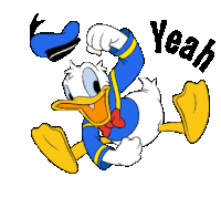 Donald Duck Sticker - Donald Duck Yeah Stickers