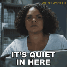 Its Quiet In Here Ruby Mitchell GIF - Its Quiet In Here Ruby Mitchell Wentworth GIFs