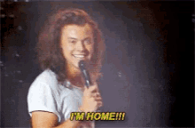 home harry styles yell concert smile