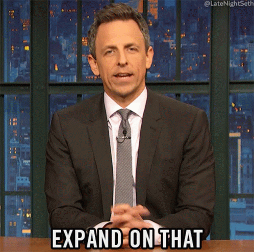 Expand On That Seth Meyers GIF - Expand On That Seth Meyers Late Night With Seth Meyers GIFs