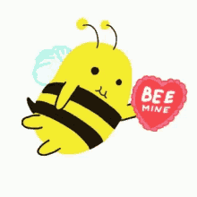 Bee Mine Be My Valentine GIF - Bee Mine Be My Valentine Happy Valentines Day GIFs