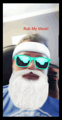 meat rub my meat santa shades on