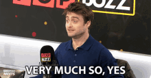 Very Much So Yes Daniel Radcliffe GIF - Very Much So Yes Daniel Radcliffe Popbuzz GIFs