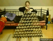 Falling House Of Cards GIF - Falling House Of Cards GIFs