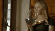 Wine Drinking GIF - Wine Drinking Big Wine Glass GIFs