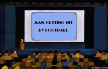 Man Getting Hit By Football - The Simpsons GIF - Simpsons Man Getting Hit Football GIFs