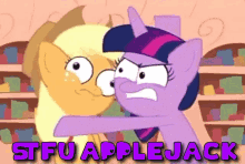 Stfu Applejack GIF - Stfu Applejack Stfu Apple Jack GIFs