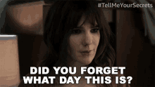 Did You Forget What Day This Is Emma GIF - Did You Forget What Day This Is Emma Tell Me Your Secrets GIFs