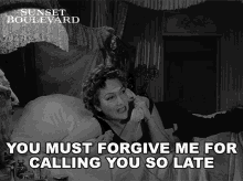 You Must Forgive Me For Calling You So Late Norma Desmond GIF - You Must Forgive Me For Calling You So Late Norma Desmond Gloria Swanson GIFs