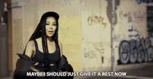 Maybe I Should Just Give It A Rest Jhene Aiko GIF - Maybe I Should Just Give It A Rest Jhene Aiko One Way St GIFs