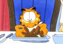Eating Loaf Bread Garfield GIF - Eating Loaf Bread Garfield Eating GIFs