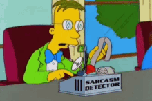 sarcasm detector the simpsons