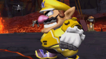 Mario Strikers Charged Throat Slit GIF - Mario Strikers Charged Throat Slit Wario GIFs