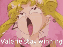 Valerie Valerie Stay Winning GIF - Valerie Valerie Stay Winning Sailor Moon GIFs