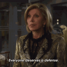 Everyone Deserves A Defense Just Not Everyone Deserves My Defense GIF - Everyone Deserves A Defense Just Not Everyone Deserves My Defense Diane Lockhart GIFs