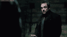Crowley Supernatural GIF - Crowley Supernatural Rude GIFs