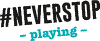 Neverstop Playing Sticker - Neverstop Playing Ketofabrik Stickers