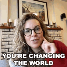 Youre Changing The World Cameo GIF - Youre Changing The World Cameo Youre Doing Something Meaningful GIFs