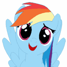 mlp my little pony rainbow dash pony cute