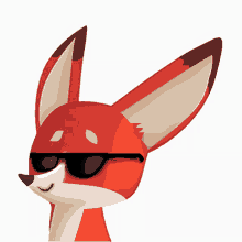 fox sunglasses shades on cool smirk