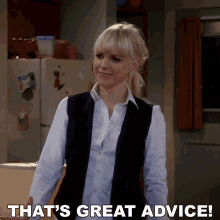 Thats Great Advice Christy GIF - Thats Great Advice Christy Anna Faris GIFs