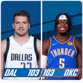 Dallas Mavericks (103) Vs. Oklahoma City Thunder (103) Fourth-period-overtime Break GIF - Nba Basketball Nba 2021 GIFs