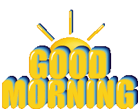 Good Morning Animated Text Sticker - Good Morning Animated Text Cute Stickers