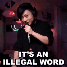 Its An Illegal Word Stanley Li GIF - Its An Illegal Word Stanley Li Djravine GIFs