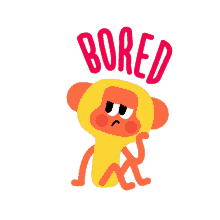 best friends monkey bored tired dull