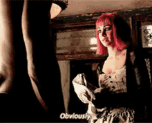 Kenzi Looking At Hales Muscles Lost Girl GIF - Kenzi Looking At Hales Muscles Hale Lost Girl GIFs