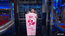 Popcorn Stephen Colbert GIF - Popcorn Stephen Colbert Giant Popcorn GIFs
