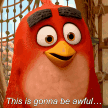 Angry Birds Red GIF - Angry Birds Red This Is Gonna Be Awful GIFs