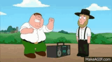 amish guy family guy peter griffin dancing