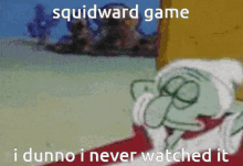 Squid Game Squidward GIF - Squid Game Squidward Spunch Bop GIFs