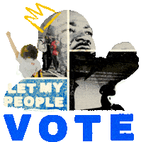Martin Luther King Day Mlk Day Sticker - Martin Luther King Day Mlk Day Protect Voting Rights Stickers