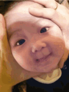 Baby Squeeze GIF - Baby Squeeze Funny Face GIFs