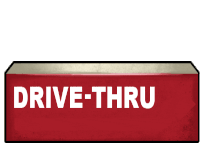 Drive Thru This Way Sticker - Drive Thru This Way Stickers