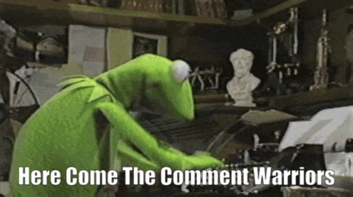 Comment Warriors Typing GIF - Comment Warriors Typing Kermit GIFs