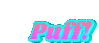 Puff Puffi Sticker - Puff Puffi Fucsia Stickers