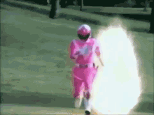 power rangers pink ranger running run