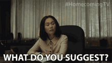 What Do You Suggest Audrey Temple GIF - What Do You Suggest Audrey Temple Hong Chau GIFs