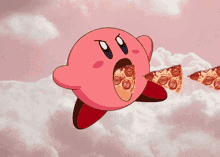Kirby Pizza GIF - Kirby Pizza Pizza Lover GIFs