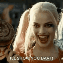 Harley Quinn Eyebrows GIF - Harley Quinn Eyebrows Ill Show You Davi GIFs