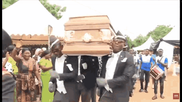 Ghana Pallbearers GIF - Ghana Pallbearers Coffin - Discover & Share GIFs