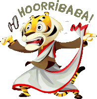 Startled Tiger Yells Hoorribaba In Bengali Sticker - The Bengal Tiger Hoorribaba Alarmed Stickers