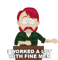 I Worked A Lot With Fine Men Darryl Weathers Sticker - I Worked A Lot With Fine Men Darryl Weathers Southpark Stickers