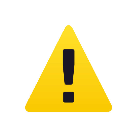 Warning Joypixels Sticker - Warning Joypixels Caution Stickers