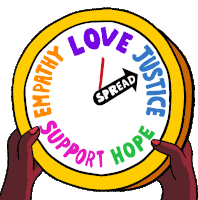 Spread Love Justice Sticker - Spread Love Justice Hope Stickers
